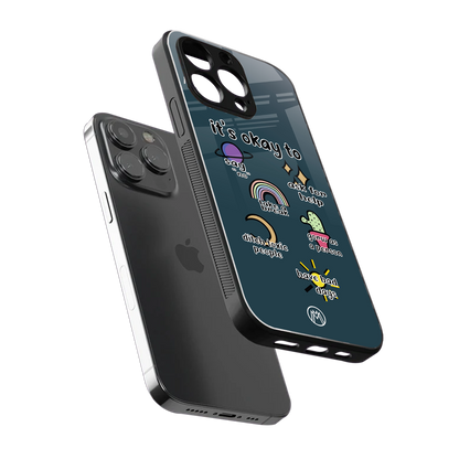 it's okay back phone cover | glass case for iphone 15 pro