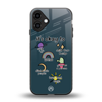 it's okay back phone cover | glass case for iphone 16 plus