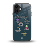 it's okay back phone cover | glass case for iphone 16