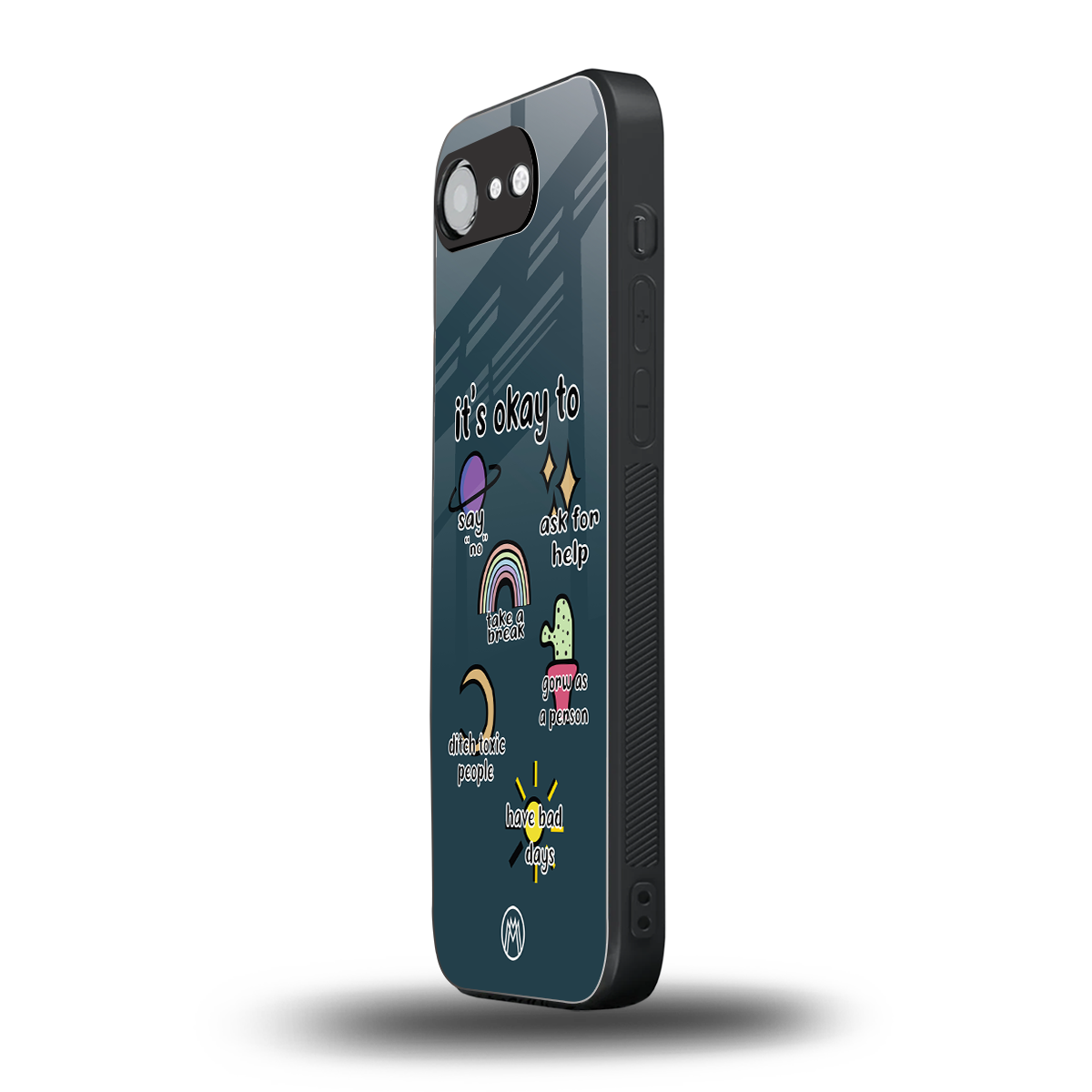 it's okay back phone cover | glass case for iphone 16e