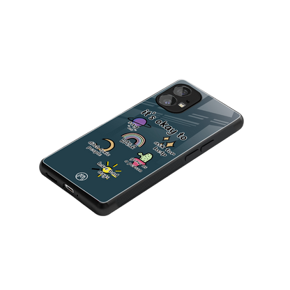 it's okay back phone cover | glass case for nothing phone 1