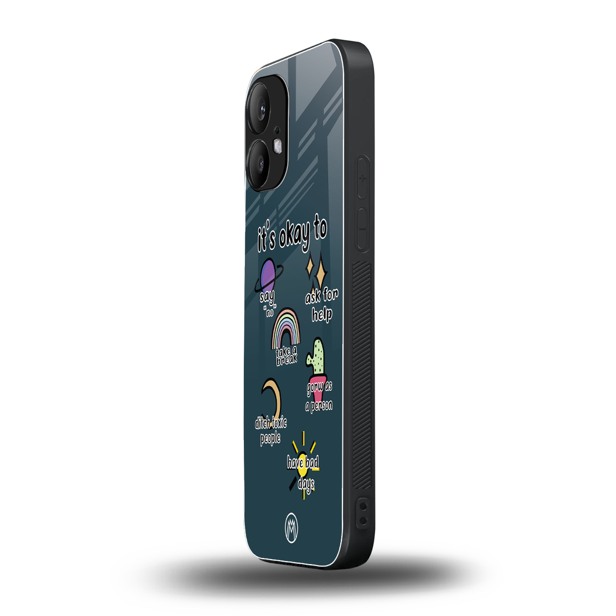 it's okay back phone cover | glass case for nothing phone 2