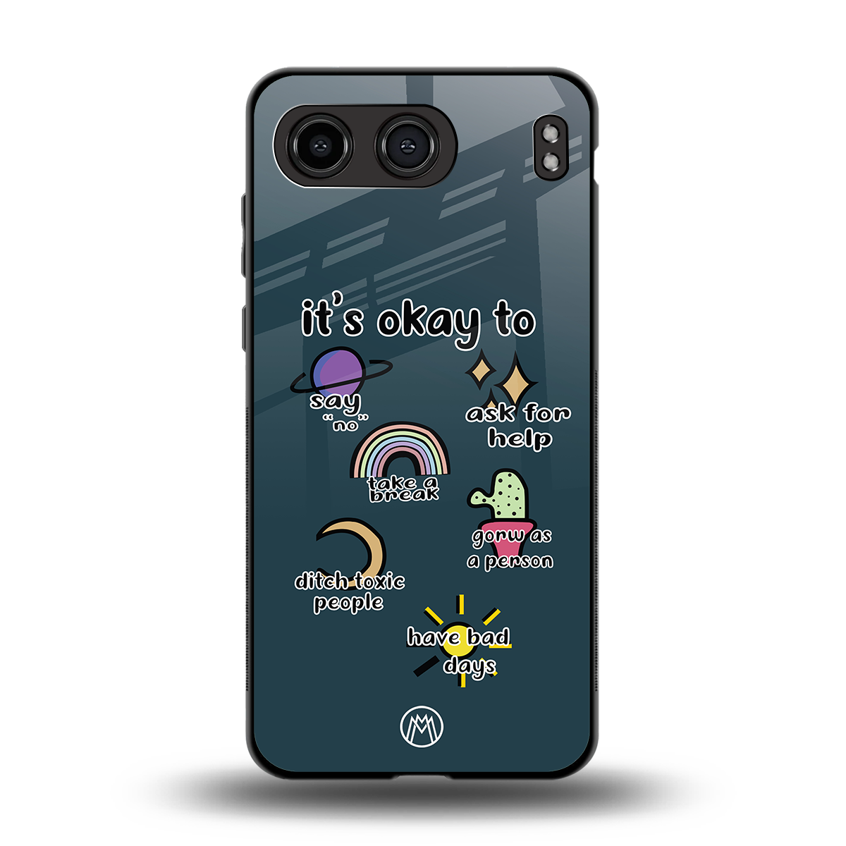 it's okay back phone cover | glass case for oneplus nord 4