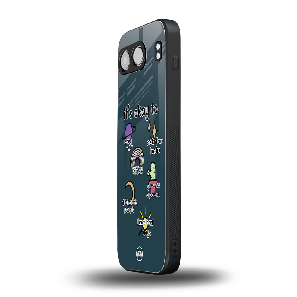 it's okay back phone cover | glass case for oneplus nord 4