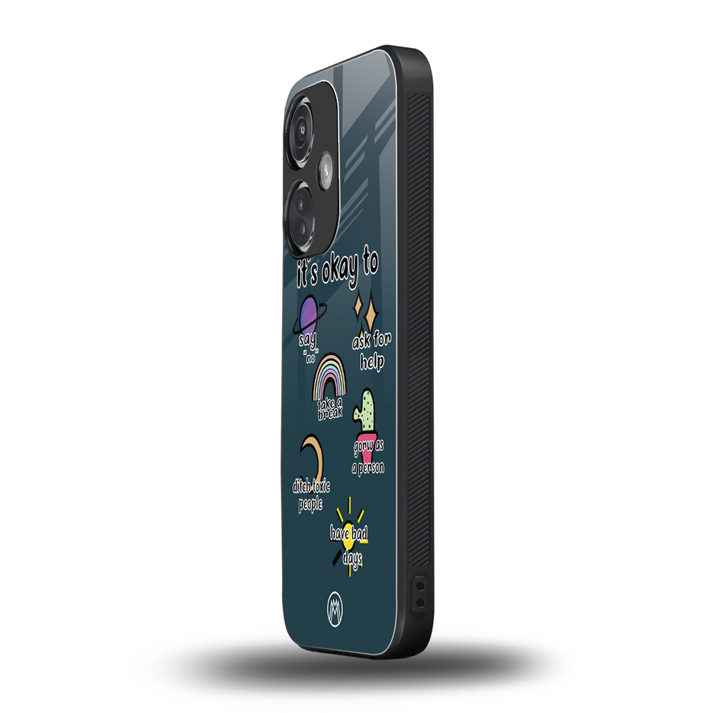 it's okay back phone cover | glass case for oneplus nord ce 3