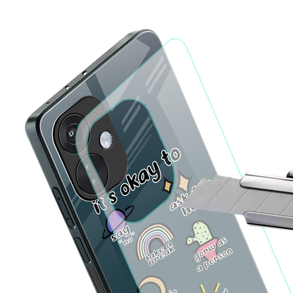 it's okay back phone cover | glass case for oneplus nord ce 3