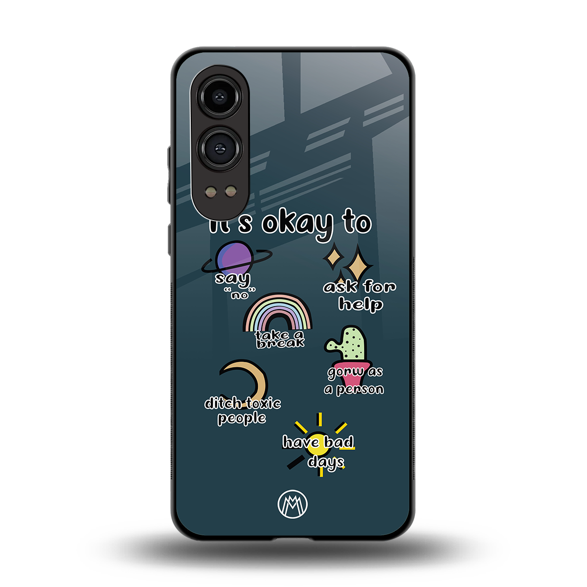 it's okay back phone cover | glass case for oneplus nord ce 4 lite