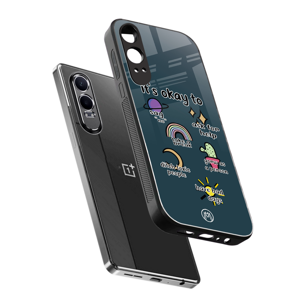 it's okay back phone cover | glass case for oneplus nord ce 4 lite