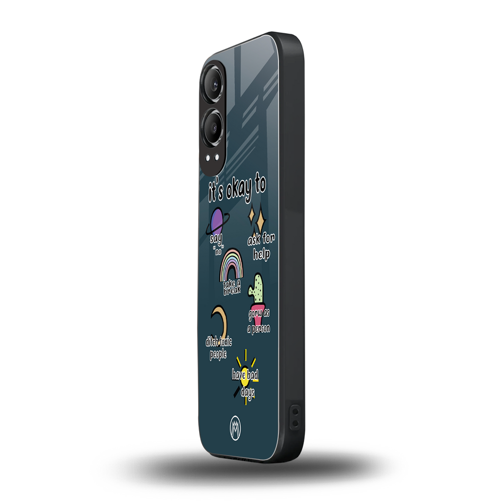 it's okay back phone cover | glass case for oneplus nord ce 4 lite