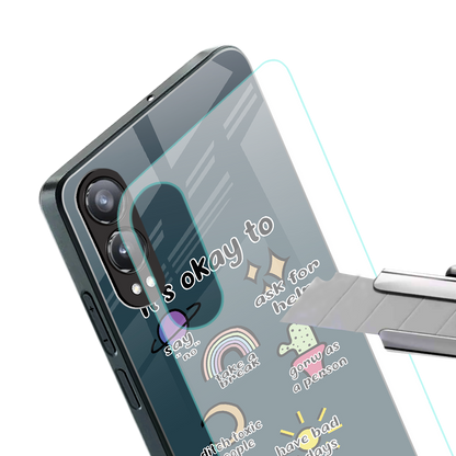 it's okay back phone cover | glass case for oneplus nord ce 4 lite