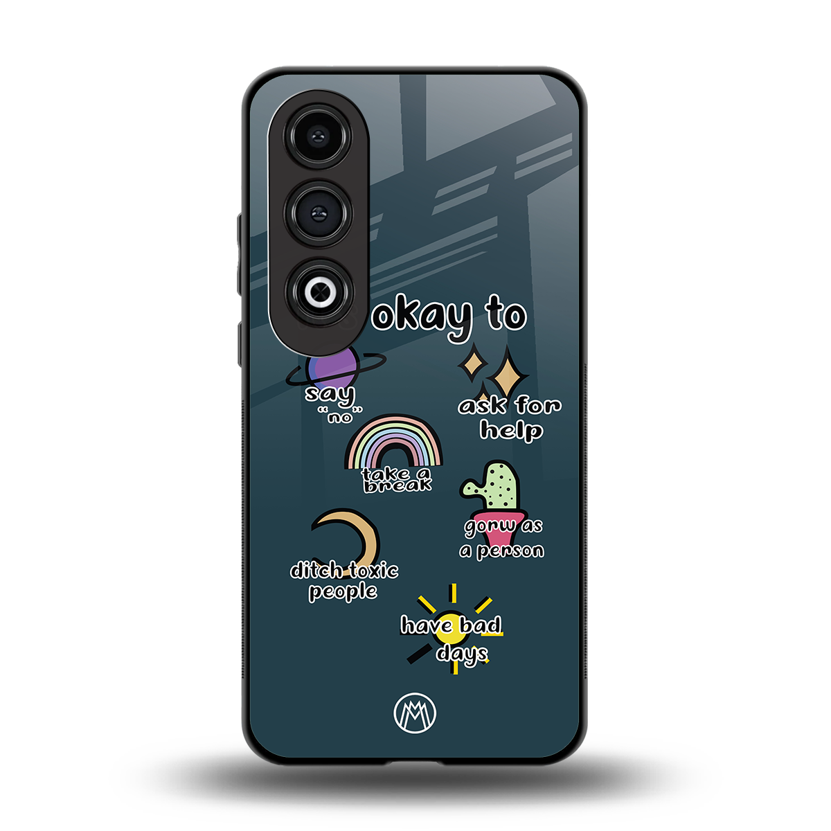 it's okay back phone cover | glass case for oneplus nord ce 4