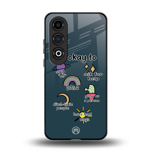 it's okay back phone cover | glass case for oneplus nord ce 4