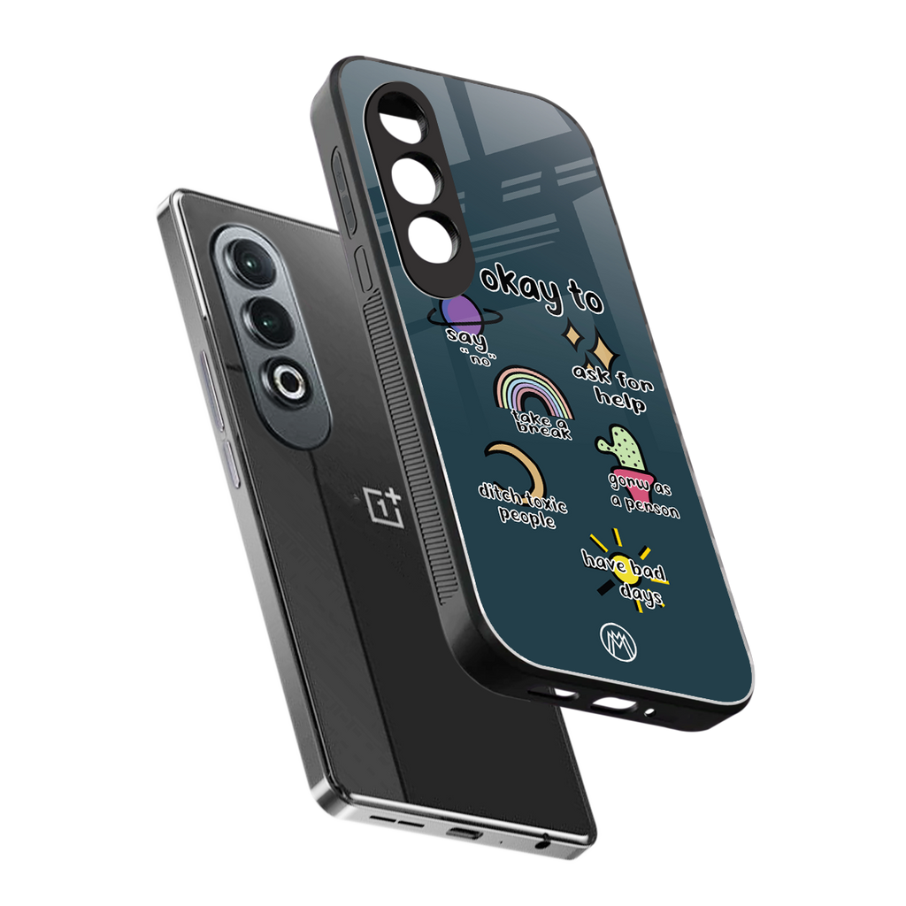 it's okay back phone cover | glass case for oneplus nord ce 4