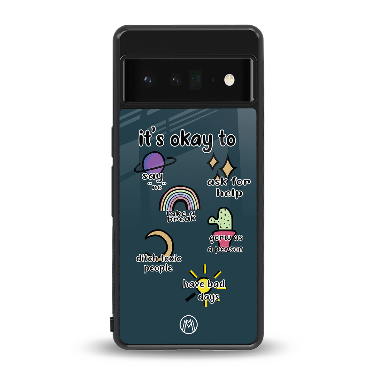 it's okay back phone cover | glass case for google pixel 6 pro