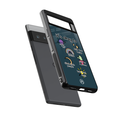 it's okay back phone cover | glass case for google pixel 6 pro