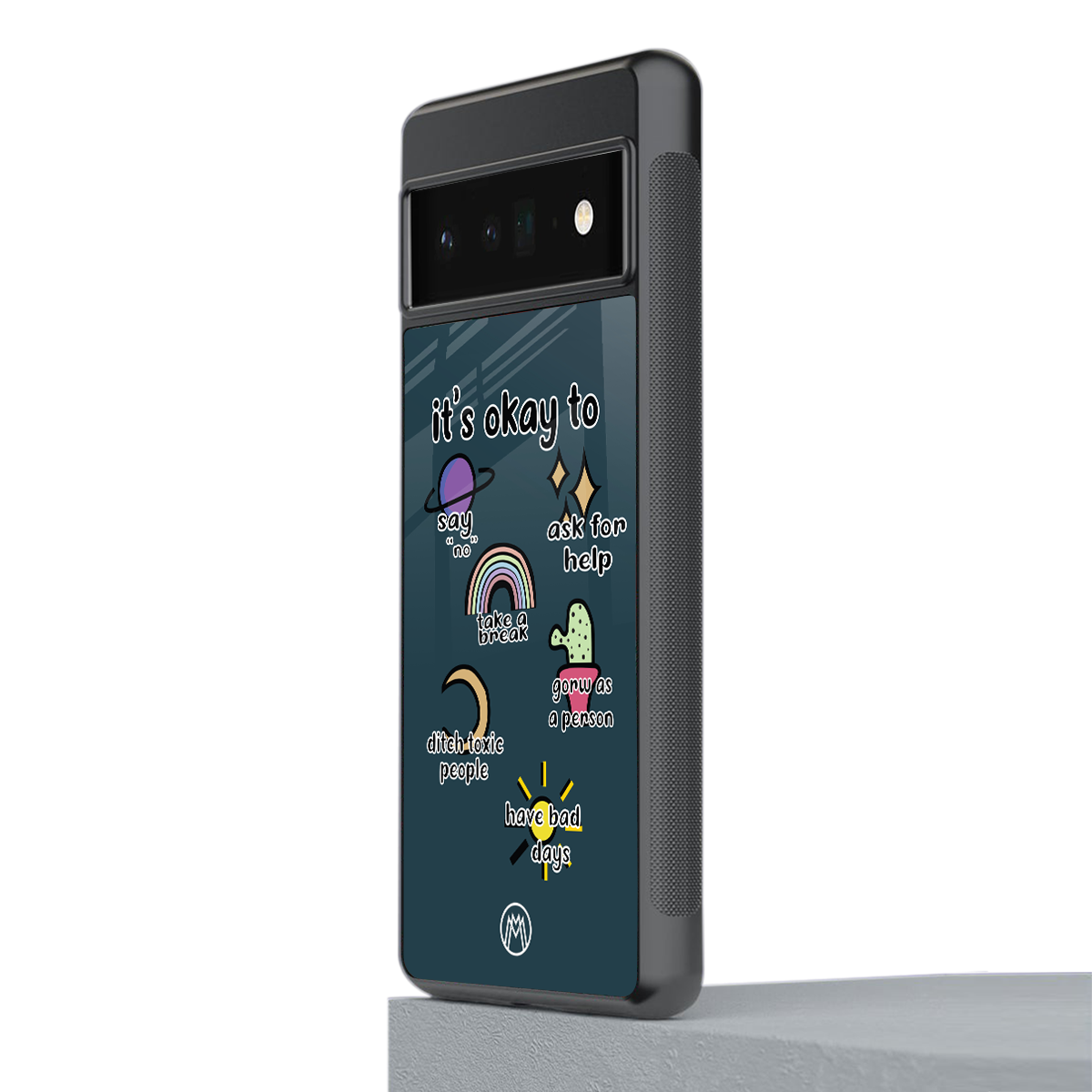 it's okay back phone cover | glass case for google pixel 6 pro