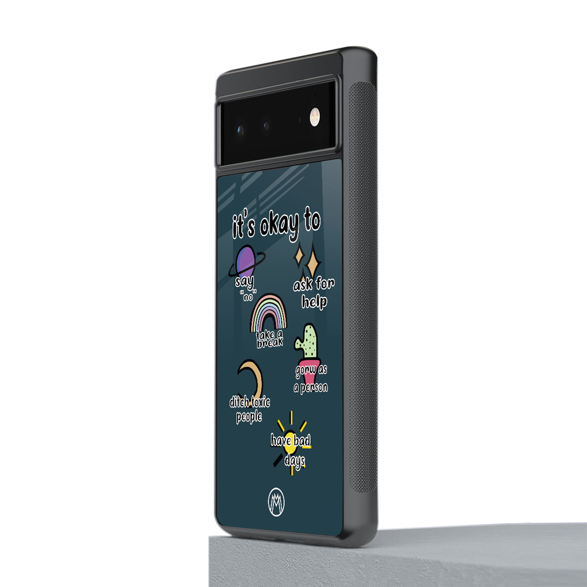 it's okay back phone cover | glass case for google pixel 6