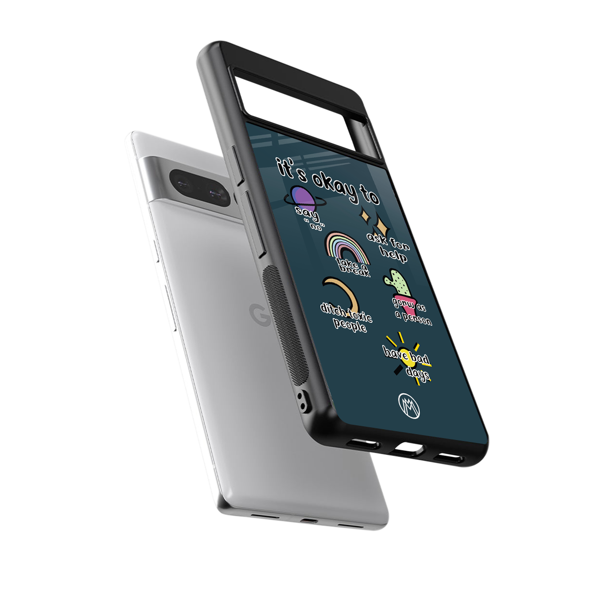 it's okay back phone cover | glass case for google pixel 7 pro