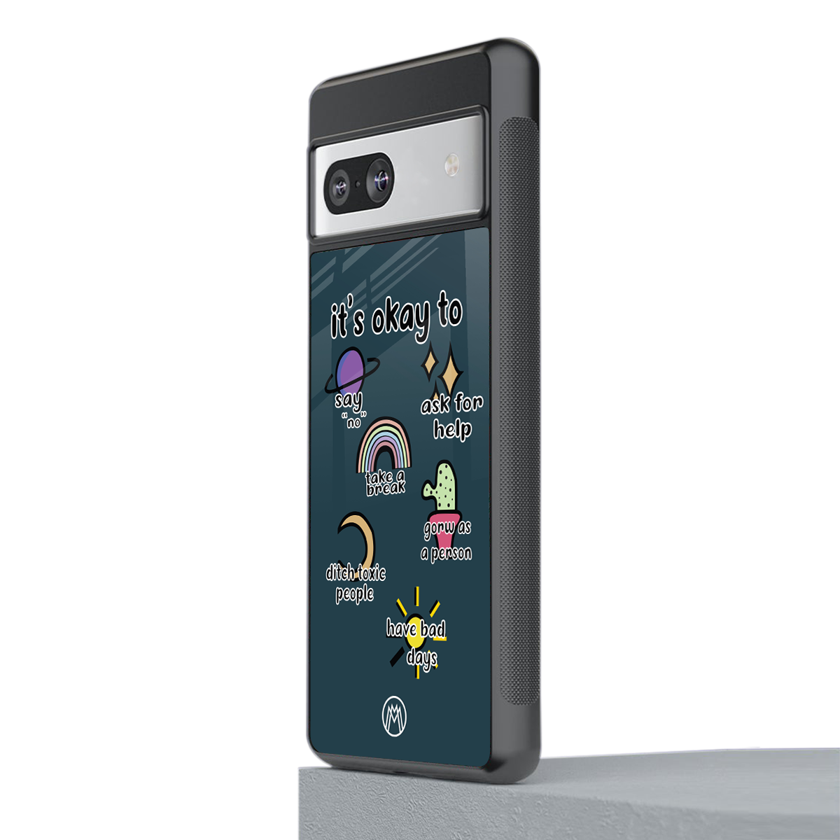 it's okay back phone cover | glass case for Google Pixel 7A