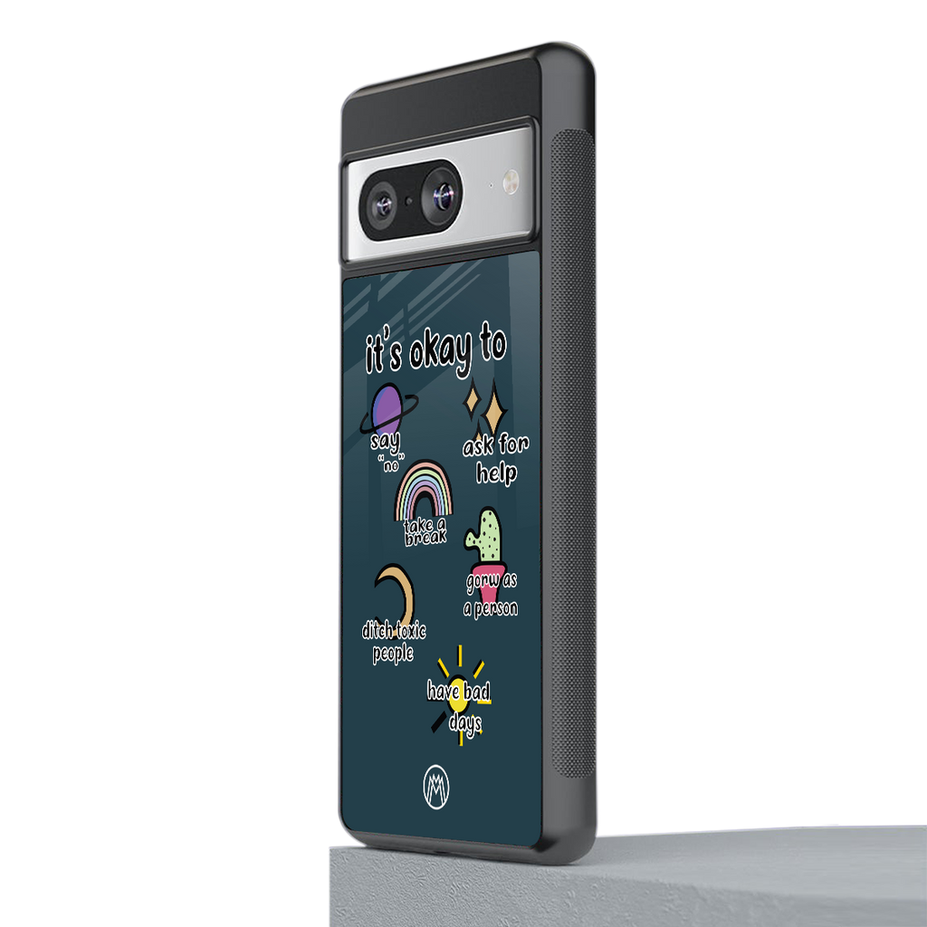 it's okay back phone cover | glass case for Google Pixel 8