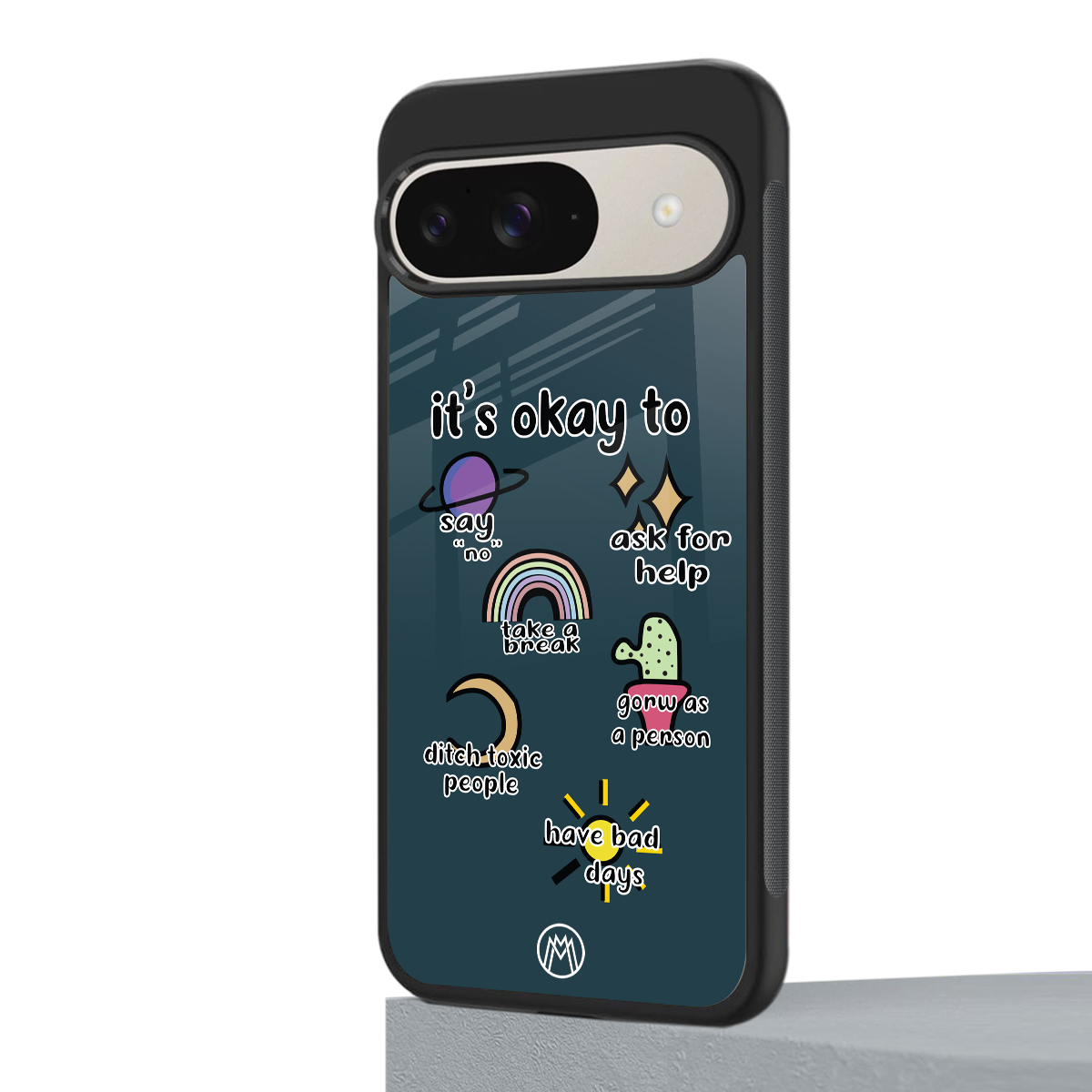 it's okay back phone cover | glass case for google pixel 9