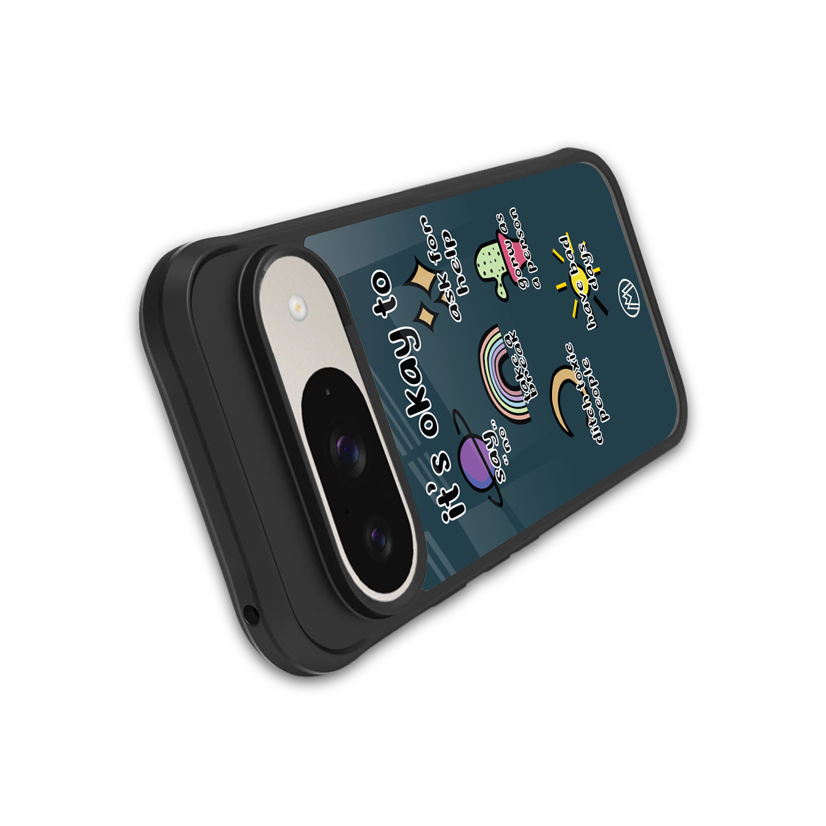 it's okay back phone cover | glass case for google pixel 9