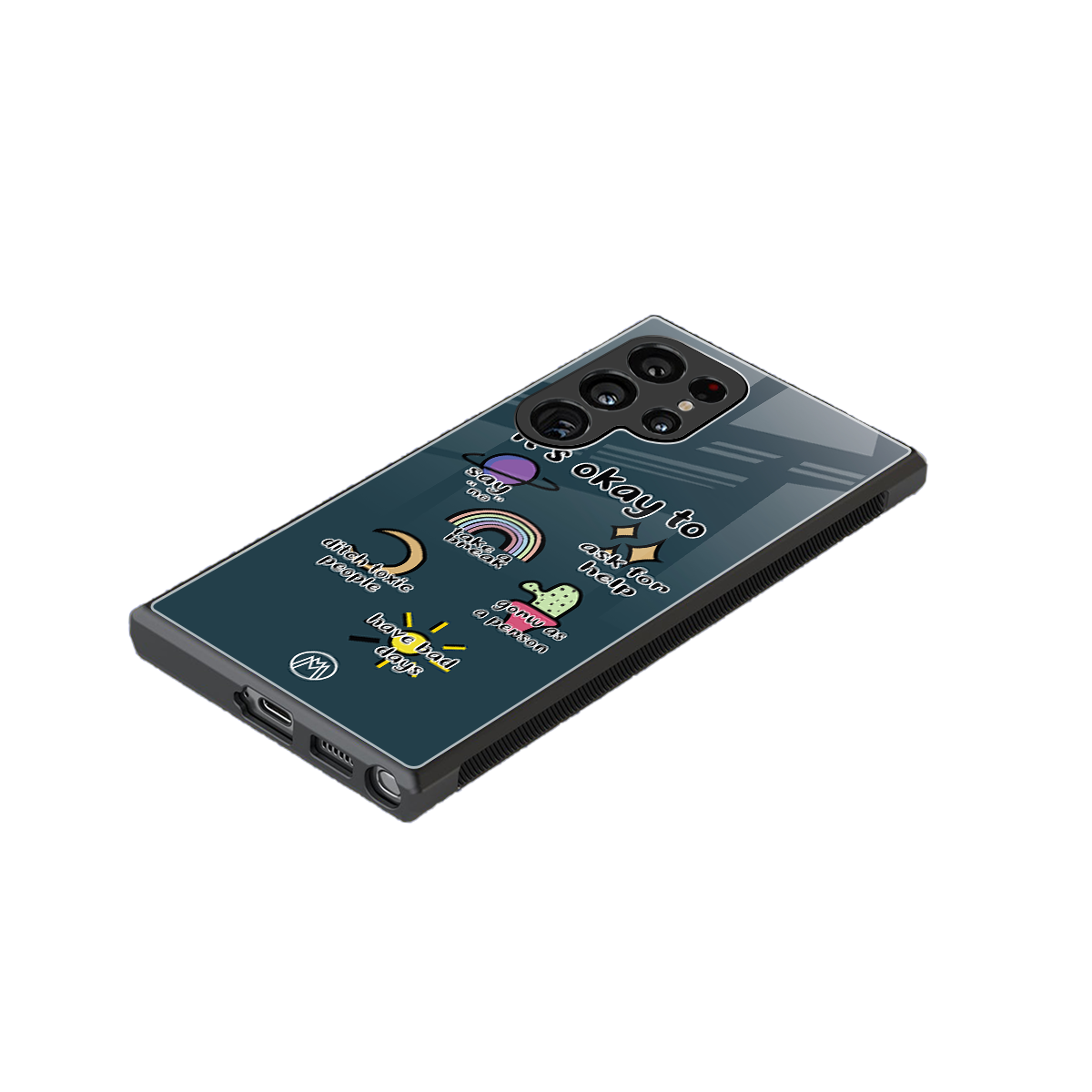 it's okay back phone cover | glass case for samsung galaxy s23 ultra