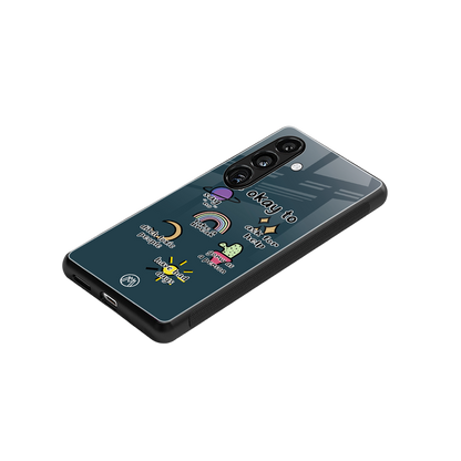 it's okay back phone cover | glass case for samsung galaxy s24 fe