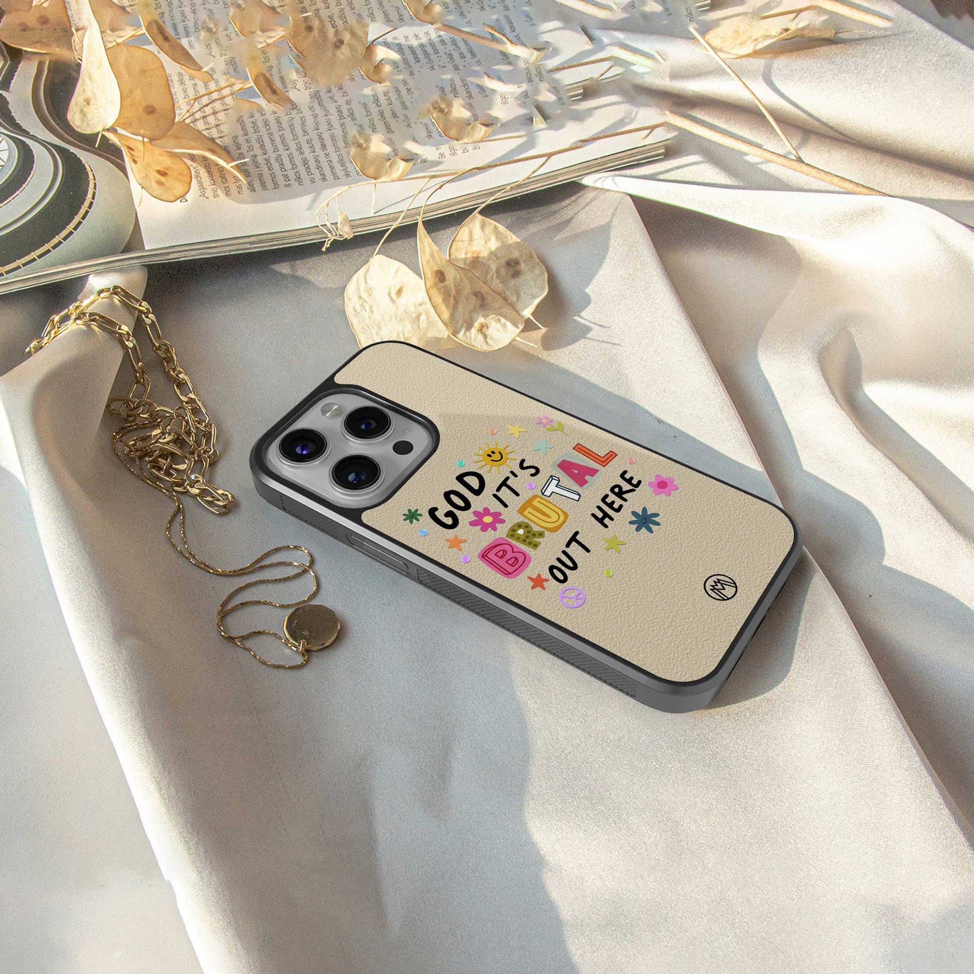 it's brutal out here back phone cover | glass case for nothing phone 1