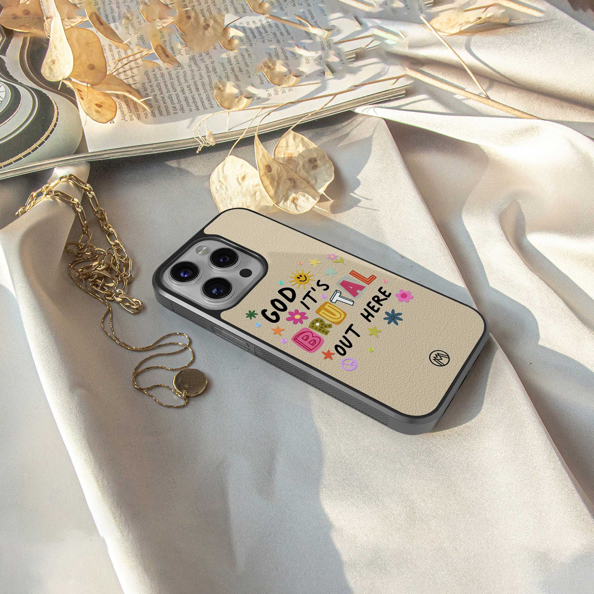 it's brutal out here back phone cover | glass case for samsung galaxy s24