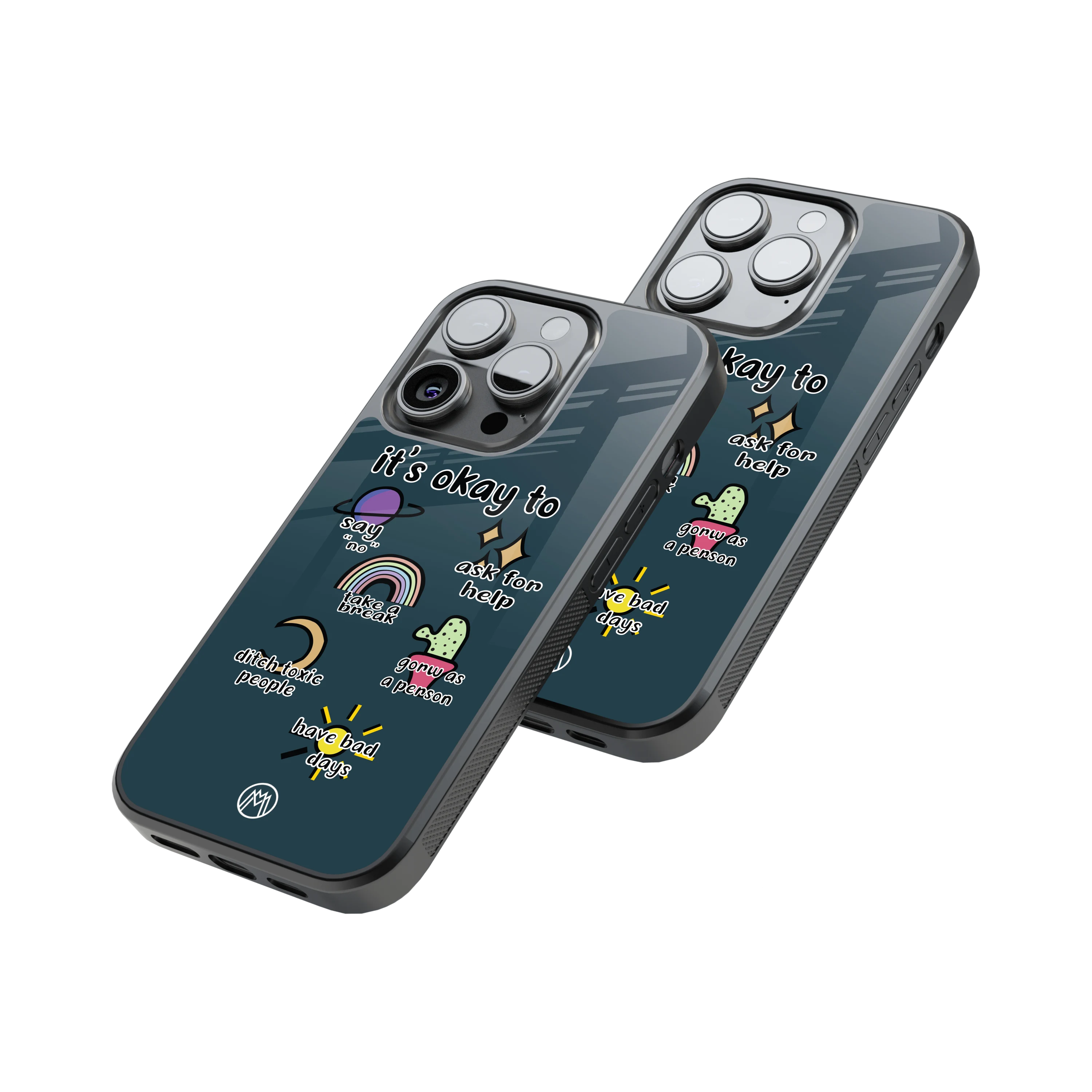 Protective Glass Back Phone Case Compatible with iPhone, Samsung, OnePlus, Pixel & More