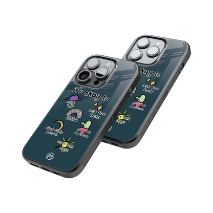 Protective Glass Back Phone Case Compatible with iPhone, Samsung, OnePlus, Pixel & More