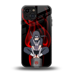 itachi uchiha back phone cover | glass case for iphone 13 mini