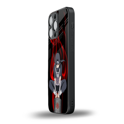 itachi uchiha back phone cover | glass case for iphone 13 pro max