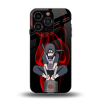 itachi uchiha back phone cover | glass case for iphone 13 pro