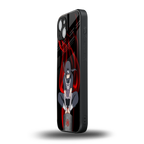 itachi uchiha back phone cover | glass case for iphone 14 plus