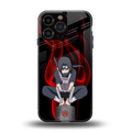 itachi uchiha back phone cover | glass case for iphone 15 pro max