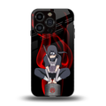 itachi uchiha back phone cover | glass case for iphone 14 pro