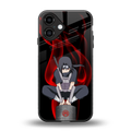 itachi uchiha back phone cover | glass case for iphone 16