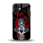 itachi uchiha back phone cover | glass case for iphone 16