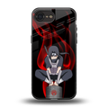 itachi uchiha back phone cover | glass case for iphone 16e