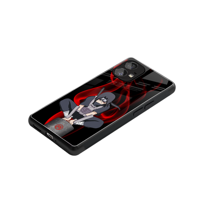 itachi uchiha back phone cover | glass case for nothing phone 1