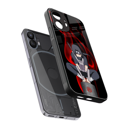 itachi uchiha back phone cover | glass case for nothing phone 2