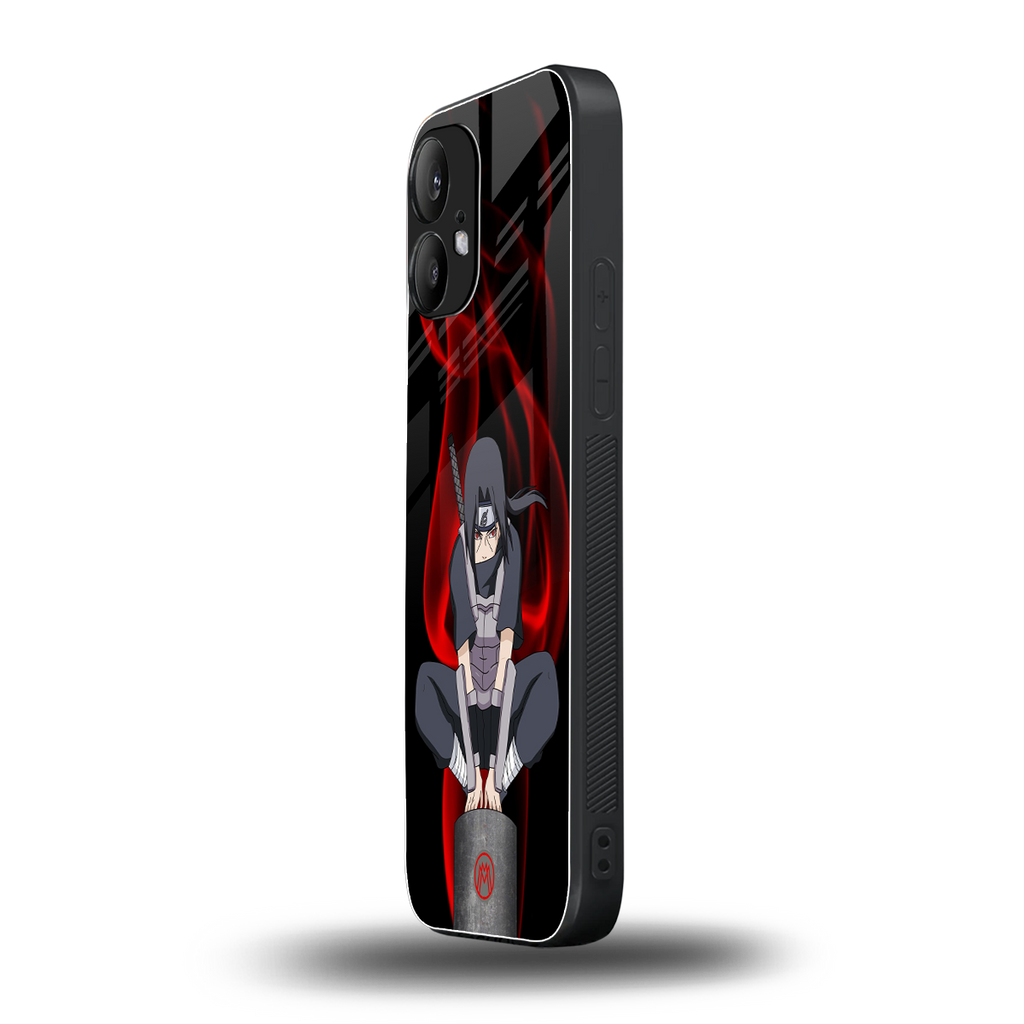itachi uchiha back phone cover | glass case for nothing phone 2