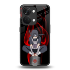 itachi uchiha back phone cover | glass case for oneplus nord 3