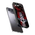 itachi uchiha back phone cover | glass case for oneplus nord 4