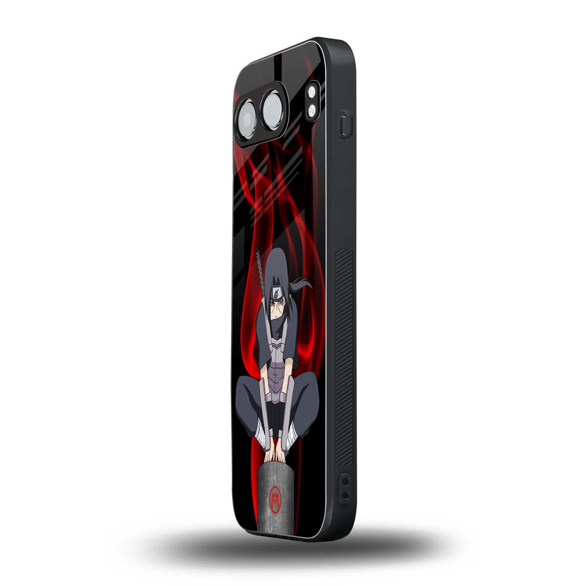 itachi uchiha back phone cover | glass case for oneplus nord 4