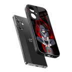 itachi uchiha back phone cover | glass case for oneplus nord ce 3