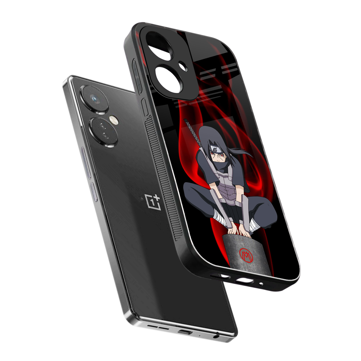 itachi uchiha back phone cover | glass case for oneplus nord ce 3