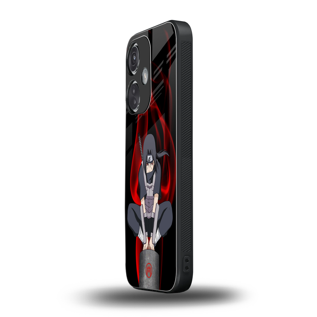 itachi uchiha back phone cover | glass case for oneplus nord ce 3